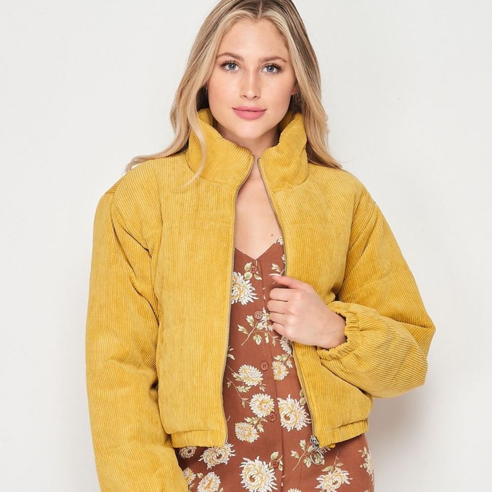 Blank Lewks Corduroy Puffer Jacket